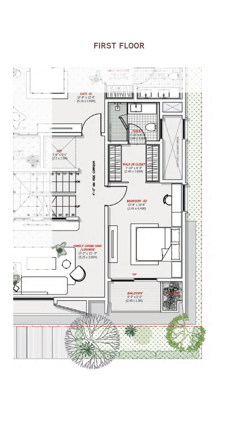 North Villa floor plan 2